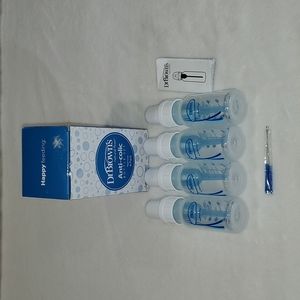 4 Pack Dr Brown's Natural Flow Anti-Colic 4oz Bottle Set Narrow